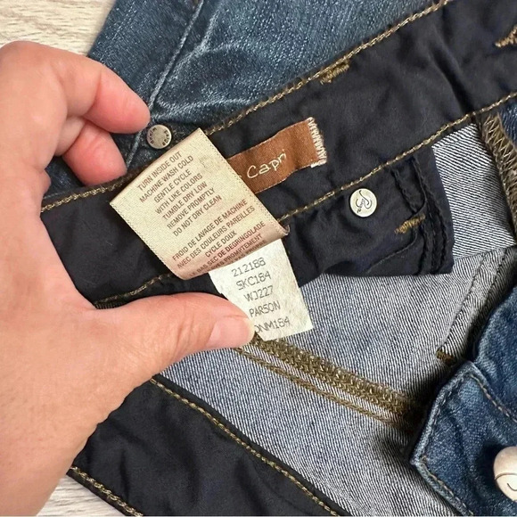 PAIGE Roxie Capri Skinny Ankle Mid Rise Medium Wash Denim Jeans size 29 - Picture 6 of 15